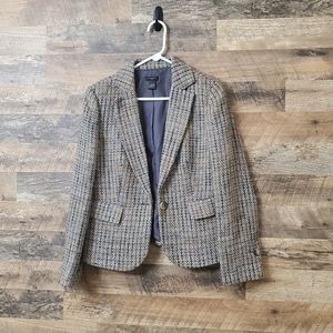 Gray/Brown/Cream Skirt Suit